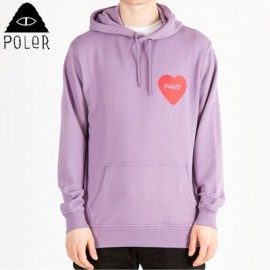 [POLER STUFF] 폴러스터프 HEART HOODIE LILAC 하트 후드티셔츠 라일락색상