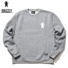 [GRIZZLY GRIPTAPE] 그리즐리 그립테입 BACKING IT CREWNECK GRY 백킹 잇 크루넥 그레이 색상