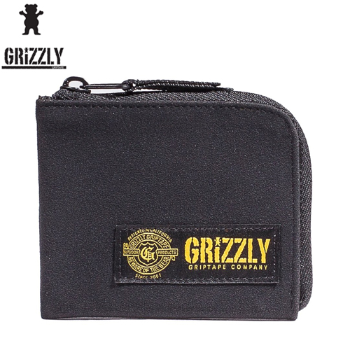 [GRIZZLY GRIPTAPE] 그리즐리 그립테입 G-Script Half-Zip Wallet  지스크립트 하프집 지갑 블랙색상