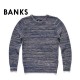 [BANKS] AKN0014 SWEATER D.DENIM (뱅크스 쟈가드 스웨터 인디고)