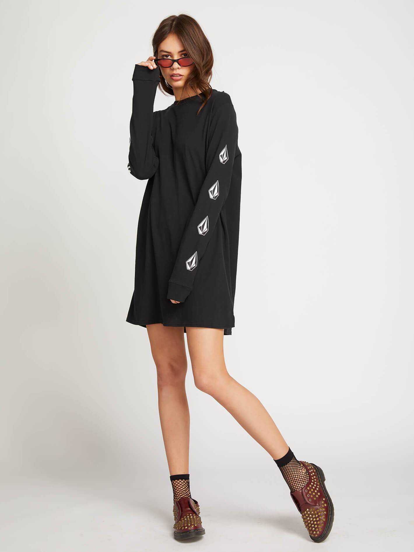 VOLCOM] 볼컴 우먼스 드레스 WHAT A TRIP DRESS (BLACK)