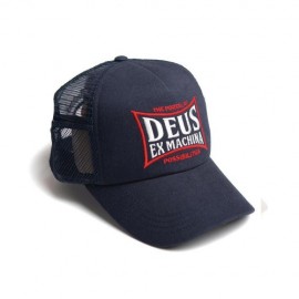 데우스 DEUS EX MACHINA 트윈박스 트러커 캡 모자 TWINBOX TRUCKER 패트롤 블루 Petrol Blue