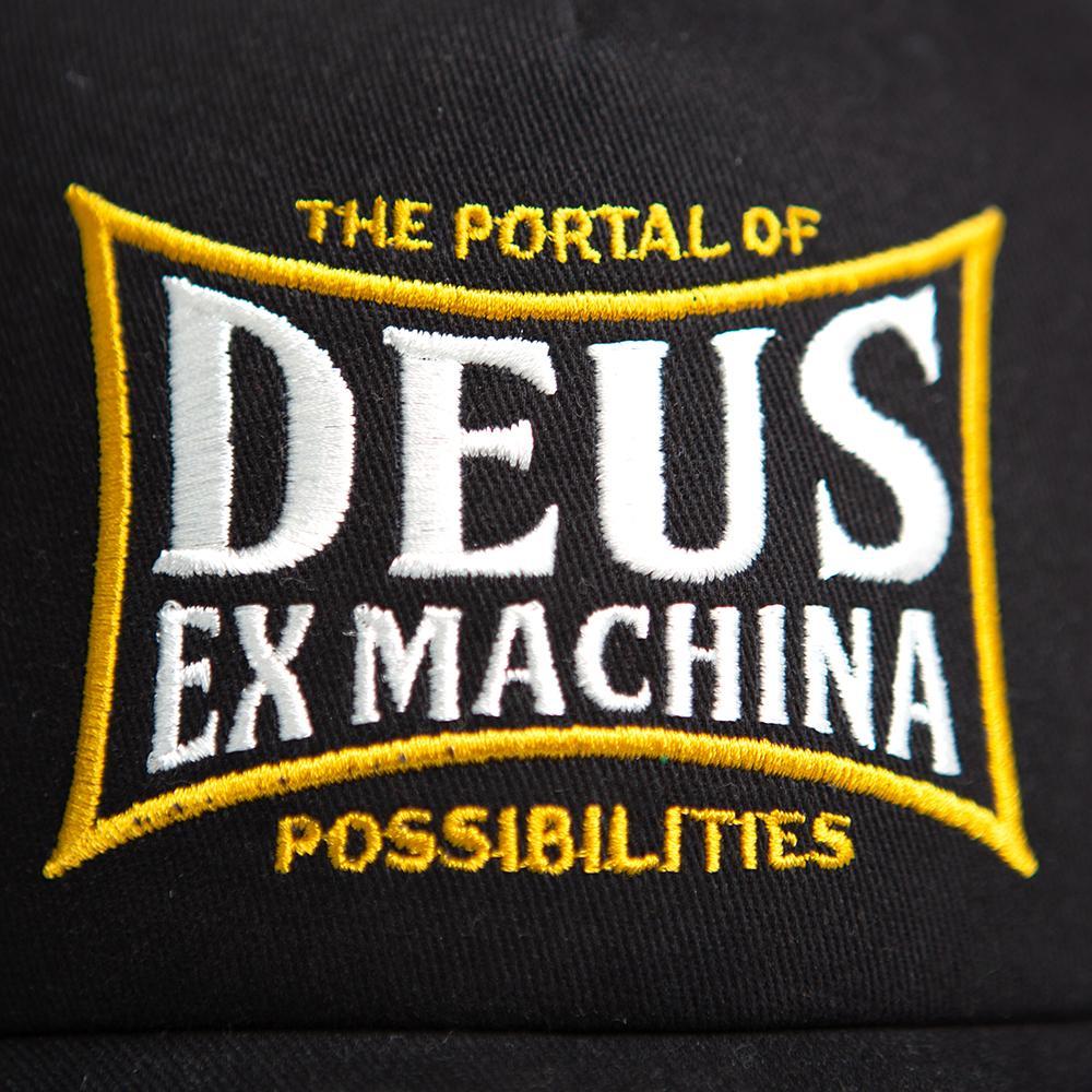 데우스 DEUS EX MACHINA 트윈박스 트러커 캡 모자 TWINBOX TRUCKER 블랙 Black