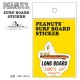 서핑 스티커 SNOOPY SURFBOARD STICKER 스누피 스티커 - LONG BOARD