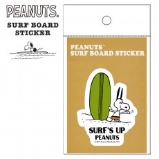 서핑 스티커 SNOOPY SURFBOARD STICKER 스누피 스티커 - GREEN SURFNOARD