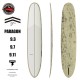 (예약) 서핑보드 롱보드 [CJ NELSON] PARAGON WHITE BRUSHED CARBON 씨제이 넬슨 THUNDERBOLT