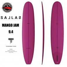 서핑롱보드 [KAI SALLAS] MANGO JAM 9.4 카이살라스 싱글핀 망고잼 MAGENTA THUNDERBOLT
