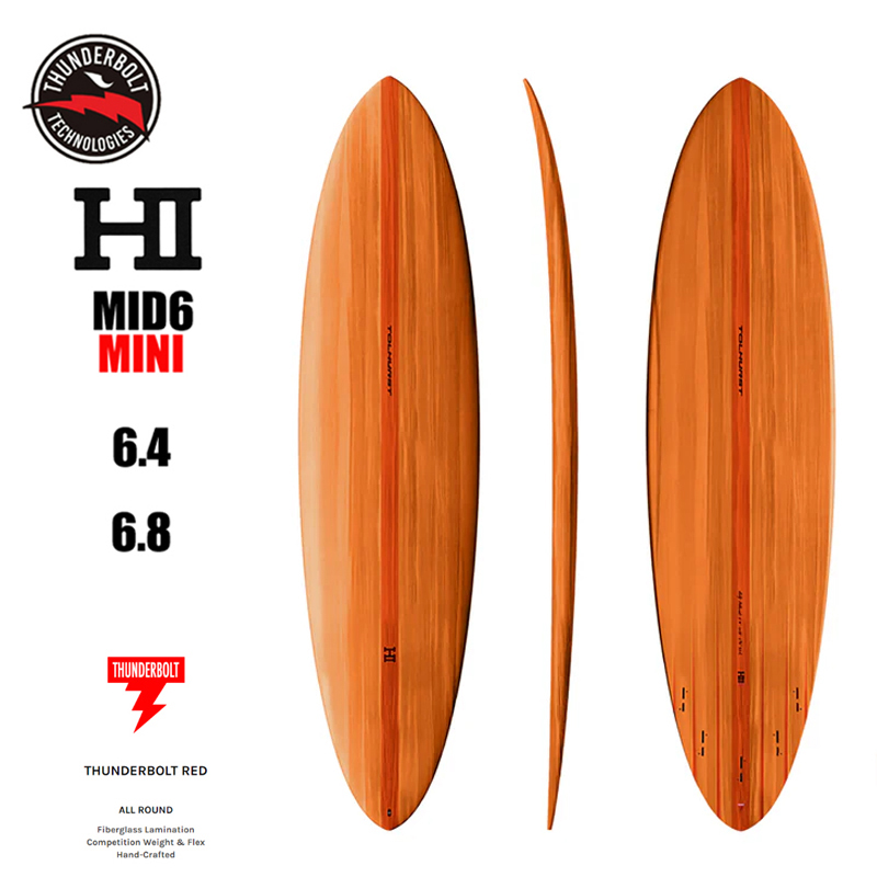 (예약) 서핑숏보드 [HARLEY INGLEBY] MID6 MINI 할리 잉글비ORANGE THUNDERBOLT