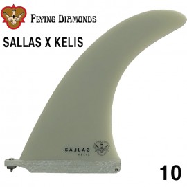 서핑롱보드핀 카이살라스 10.0 [FLYING DIAMONDS] KAI SALLAS X KELIS WHITE SAND